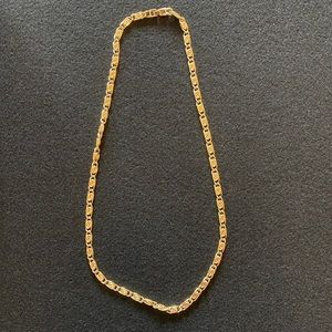 Gold flat 24” chain
